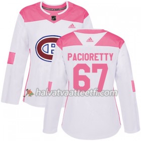Naisten NHL Montreal Canadiens Pelipaita Max Pacioretty 67 Adidas 2017-2018 Valkoinen Vaaleanpunainen Fashion Authentic